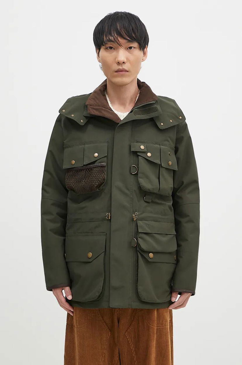 Regnrock Barbour Raincoat Dryfly Grön | MWB1117