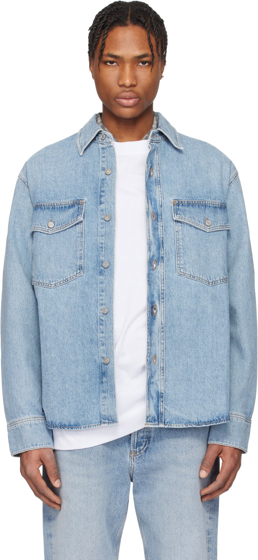 Skjorta AGOLDE AGOLDE Rafe Denim Shirt Blå | A4030-3018