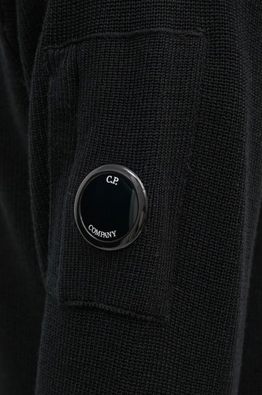 Sweater C.P. Company Re-Wool Knit Cardigan Svart | 17CMKN253A006595A, 3