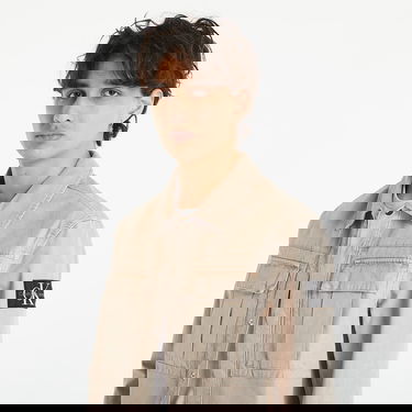 Jacka CALVIN KLEIN Mineral Dye Utility Casual Shirt Beige | J30J322949 PE5, 2