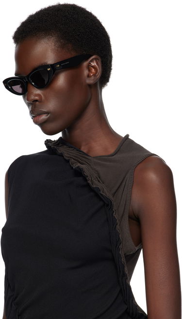Solglasögon Bottega Veneta Bottega Veneta Bold Ribbon Stud Cat Eye Sunglasses Svart | BV1350S-001, 3