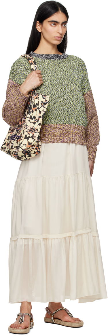 Tygpåse ISABEL MARANT Isabel Marant Yenky Small Butterfly Print Tote Beige | PM0002FA-C2X02M, 3