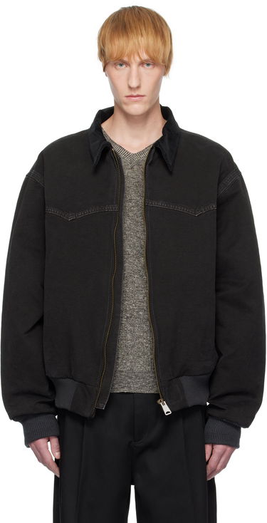 Jacka Maison Margiela Maison Margiela Yoke Caban Bomber Jacket Svart | S50AM0640 M35255, 0