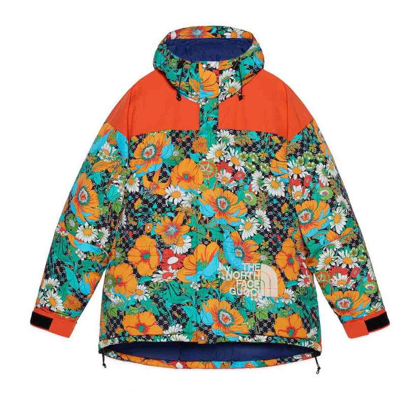 Pufferjacka Gucci The North Face x Jacket Floral Print Flerfärgad | 663758 XAADN 1066