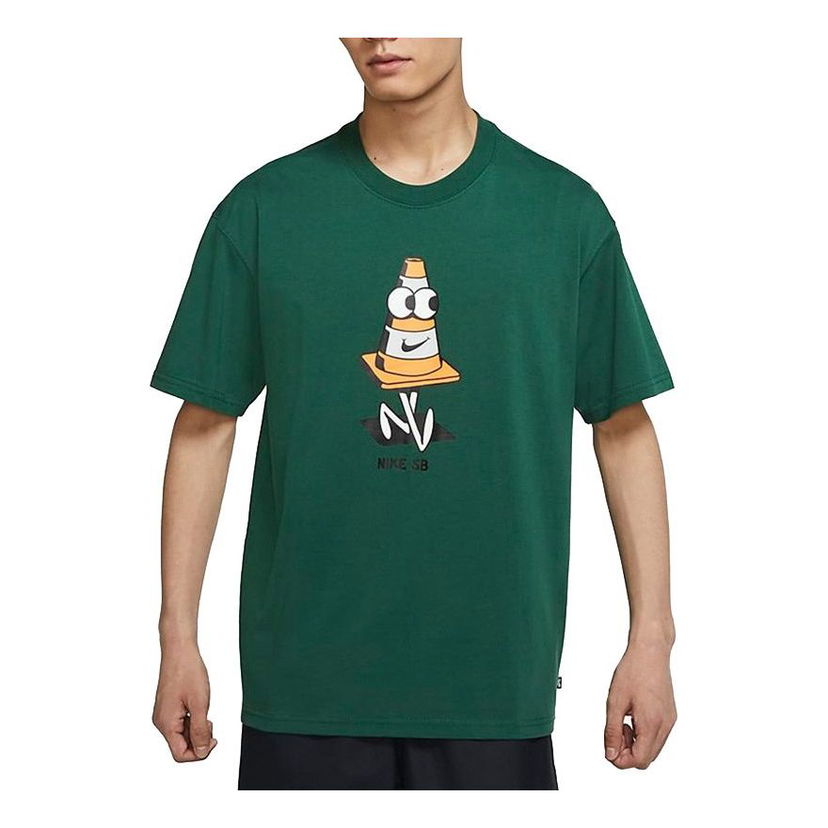 T-shirt Nike SB Nike SB Entertainment Print Crewneck T-Shirt Grön | DJ1225-341