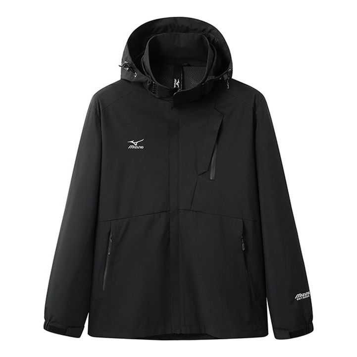 Vindjacka Mizuno Logo Outdoor Jacket Svart | A2CE3112