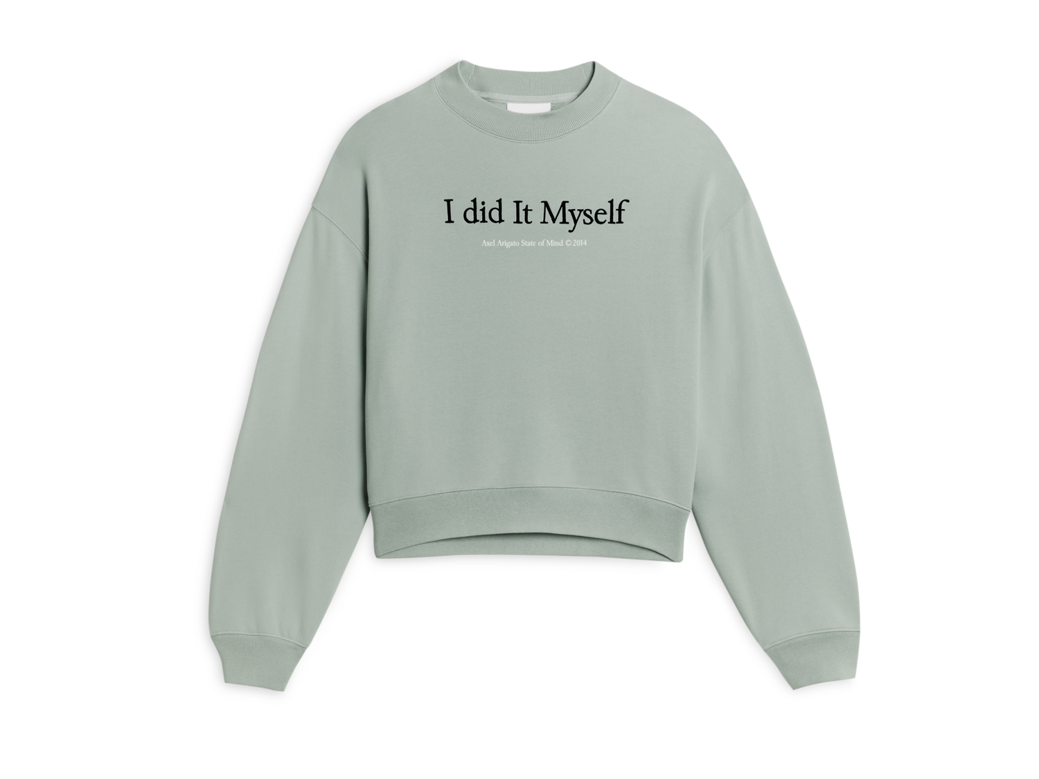 T-shirt AXEL ARIGATO I Did It Myself Grå | A2099002, 1