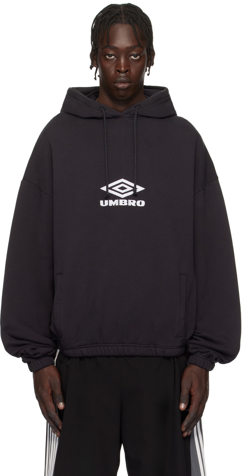 Sweatshirt Umbro Masked Logo Hoodie Svart | UBMW0216FA147