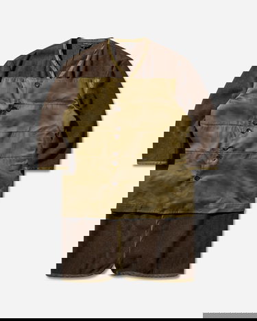 Rockar Comme des Garçons Wool Paneled Liner Coat Flerfärgad | PP-C008-W25 1, 0