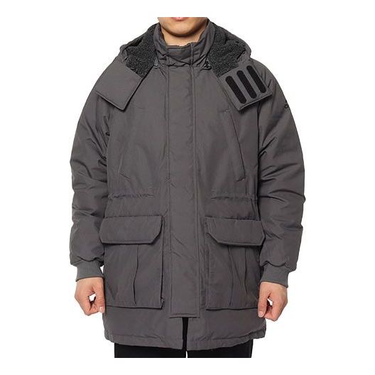 Parkas adidas Originals Hooded Loose Down Jacket Grå | DM1940