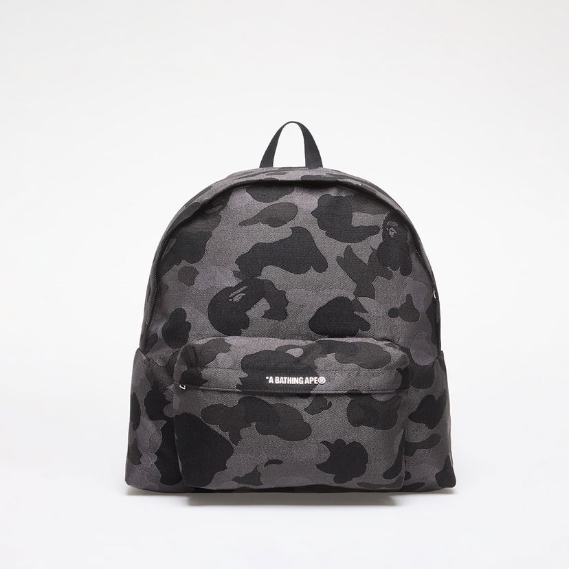Ryggsäck BAPE A BATHING APE Solid Camo Jacquard Daypack Black Universal Svart | 001BAK201309M BLK