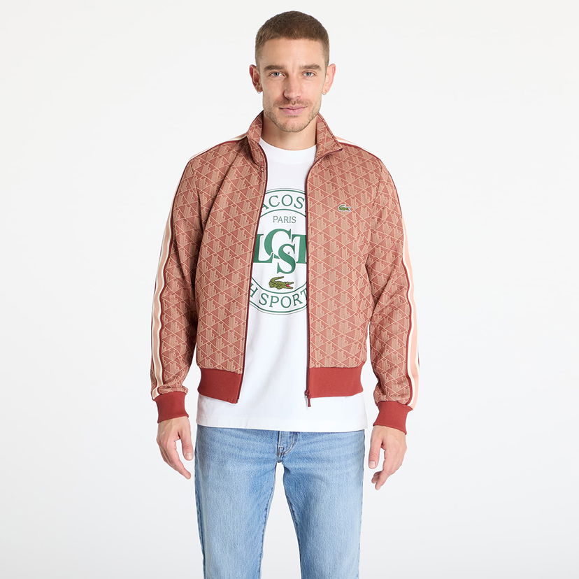 Bomberjacka Lacoste Lacoste Jacquard Track Jacket Röd | SH1368 GTI