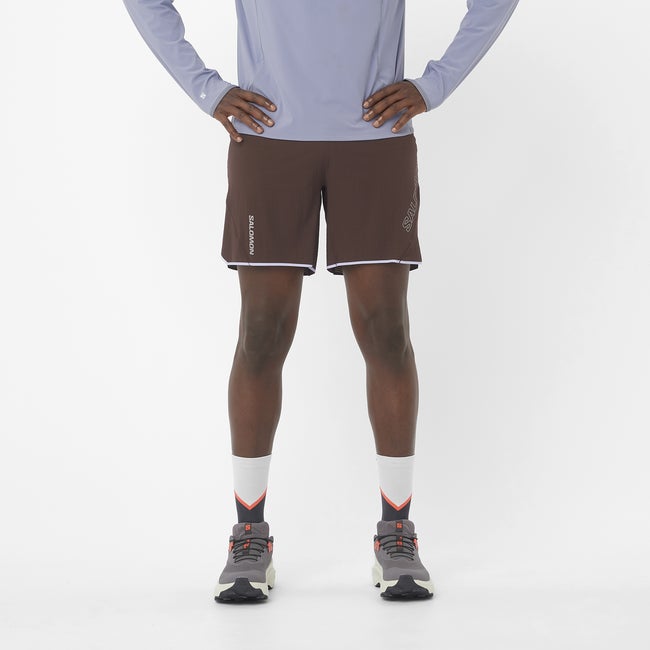 Shorts Salomon Sense Aero 7" Running Shorts Brun | LC2433400, 0