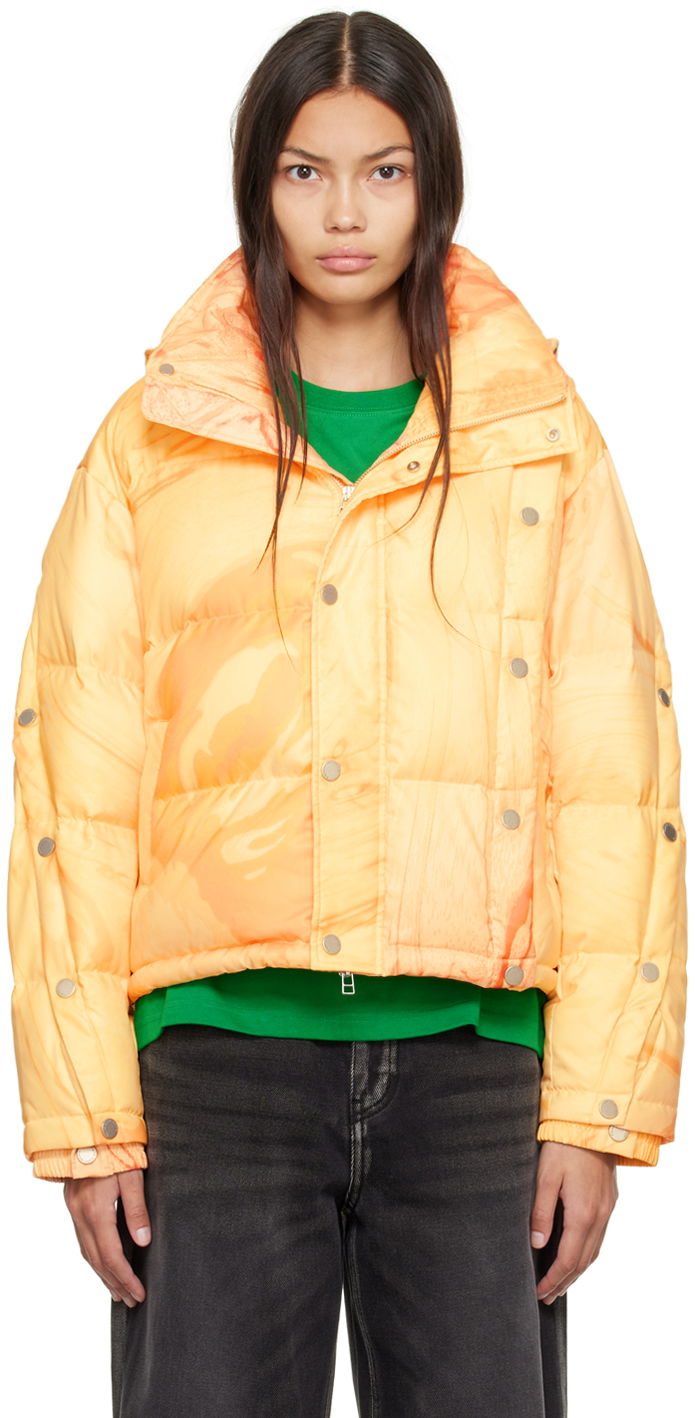 Pufferjacka Feng Chen Wang Feng Chen Wang Deconstructed Down Jacket Orange | FWF14JK23