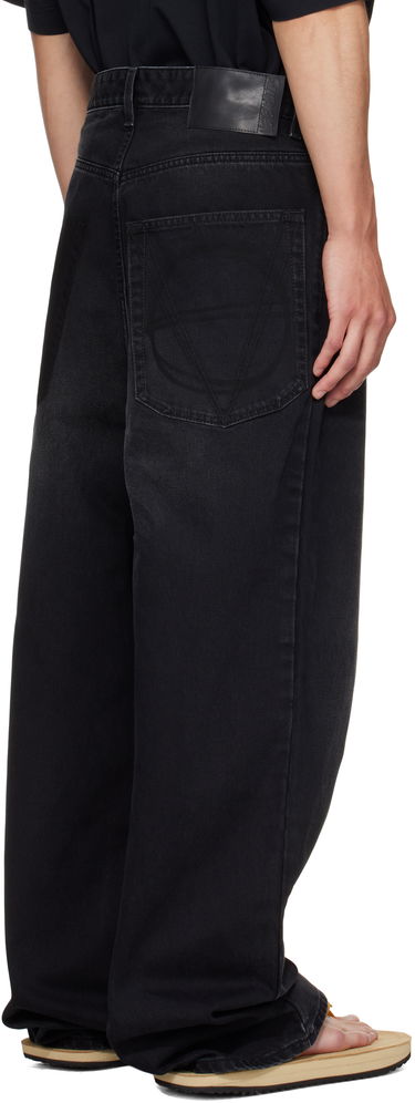 Jeans VETEMENTS Vetements Anarchy Reworked Wide-Leg Jeans Svart | UH76DP110B2, 2