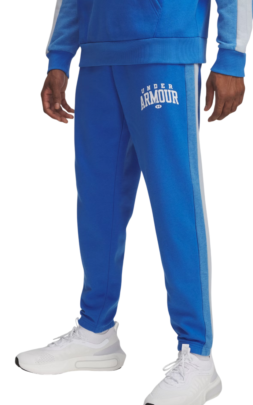 Träningsbyxor Under Armour Under Armour Rival Fleece Collegiate Block Pants Blå | 6003954-402