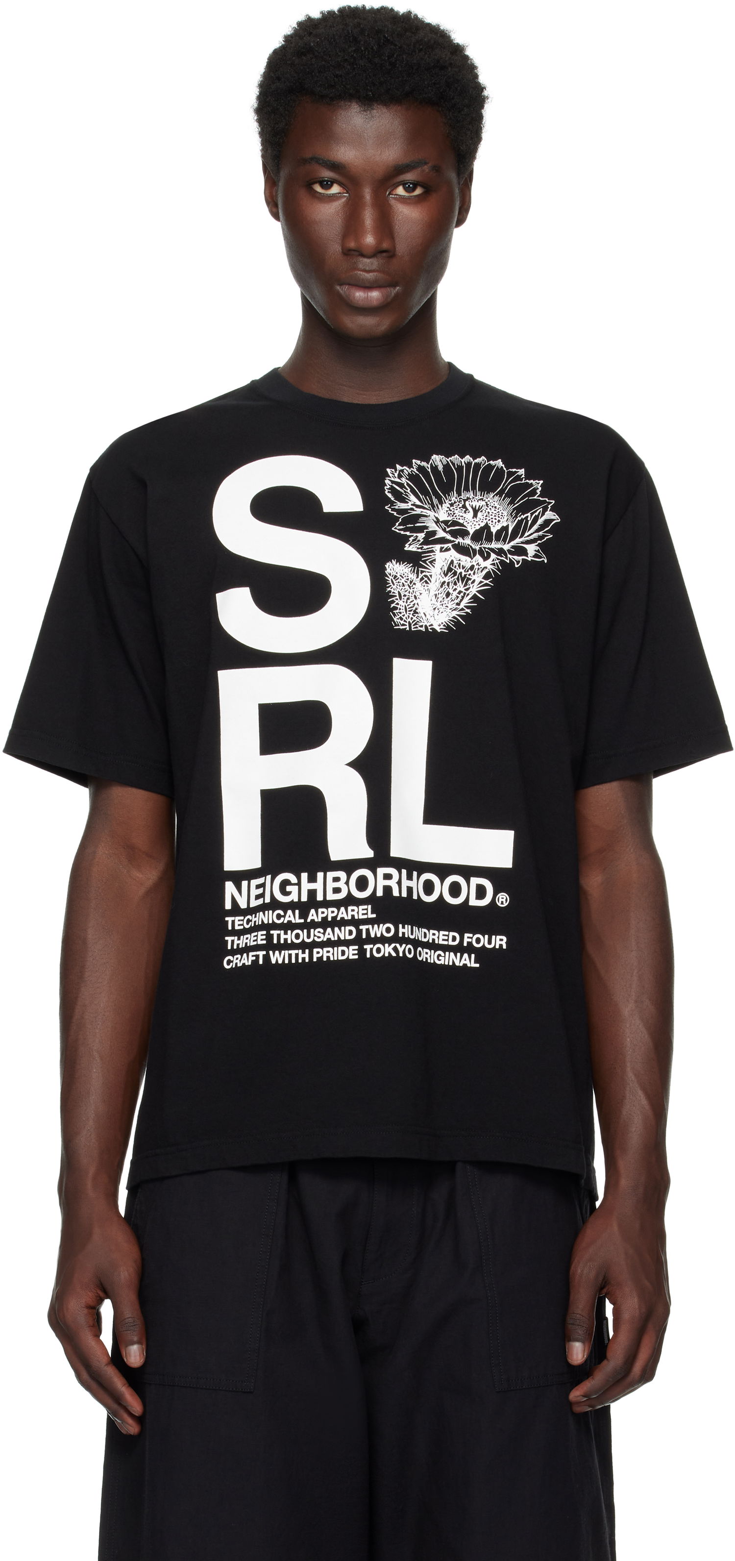 T-shirt Neighborhood Neighborhood 'SRL' T-Shirt Svart | 251PCNH-ST18, 0