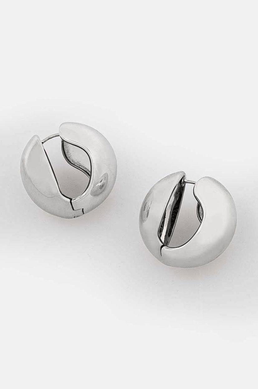 Örhängen Coperni Silver Hoop Earrings Metallisk | COPBI04725