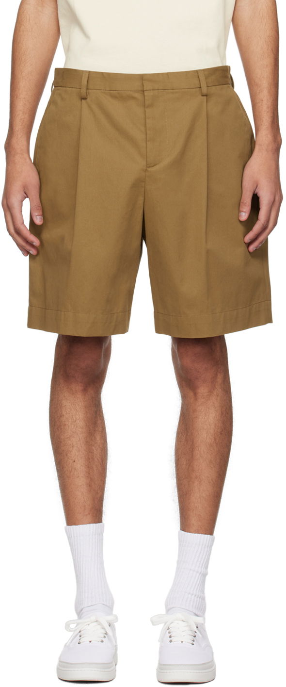 Shorts A.P.C. Pleated Shorts Beige | COGXS-H10198, 0