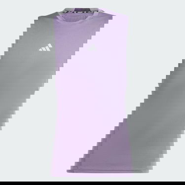 Linne adidas Performance Designed for Training Workout HEAT.RDY Top Purpur | IS3711, 4