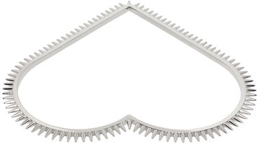 Armband We11done We11done Spike Heart Arm Cuff Metallisk | WD-AJ1-23-533-U-SV, 1