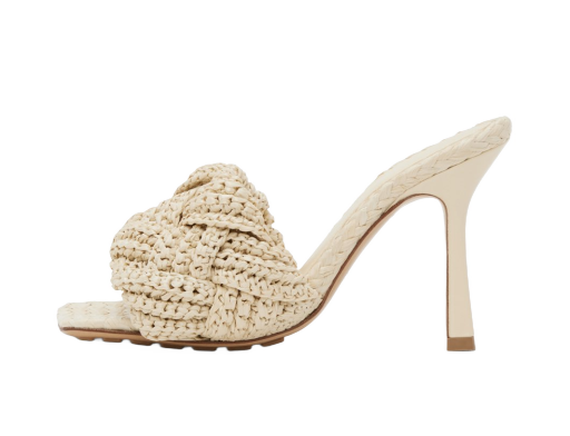 Sneakers och skor Bottega Veneta Lido Heeled Sandals "Off White" Vit | 729761 V0GO0