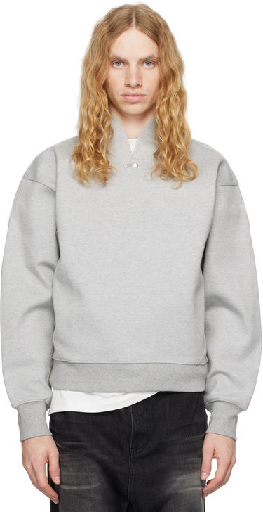 Sweatshirt ADER ERROR Sweatshirt With Split Neck Grå | BN01FWSW0105GR, 0
