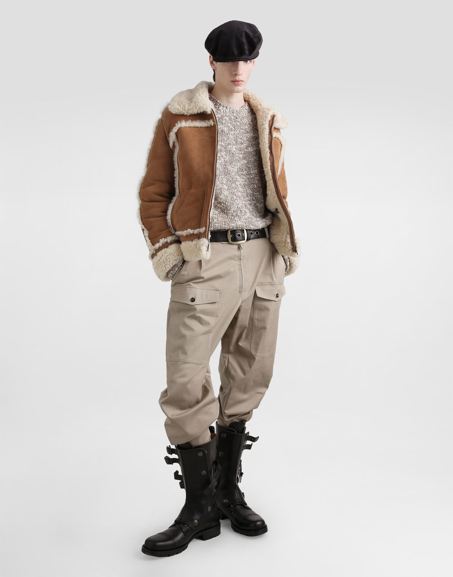 Jacka Dolce & Gabbana Dolce & Gabbana Sheepskin Jacket Brun | G9BQNLFUP91M0453, 1