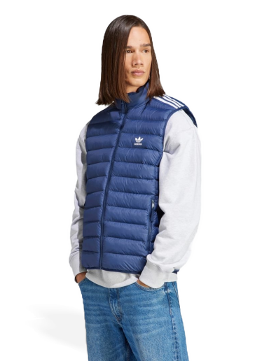 Väst adidas Originals Padded Stand-Up Collar Puffer Mörkblå | IL2577