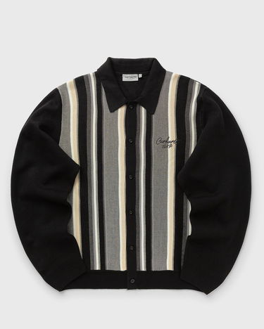 Sweater Carhartt WIP Striped Knit Cardigan Svart | I035397-3BA.XX, 0