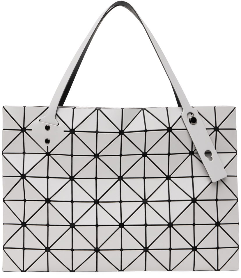 Tygpåse BAO BAO ISSEY MIYAKE Geometric Pattern Tote Bag Grå | BB48AG401