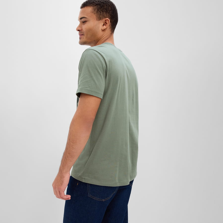 T-shirt GAP Corp Logo Tee Grön | 610134-01, 1
