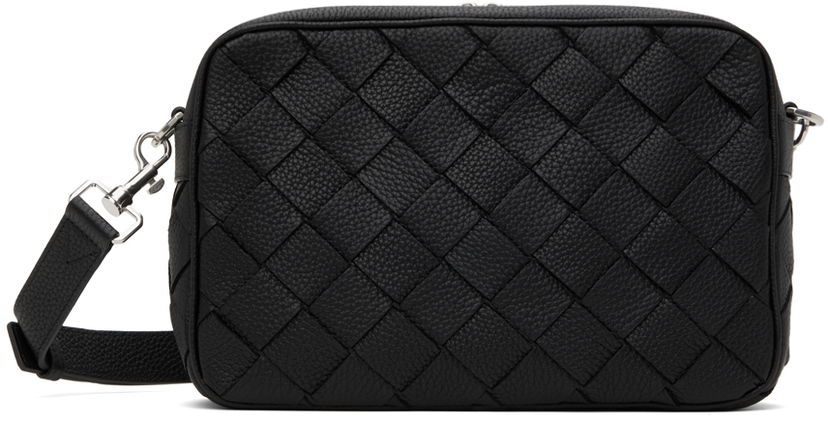 Axelväska Bottega Veneta Bottega Veneta Intrecciato Medium Camera Bag Svart | 755925-V4G31-8803