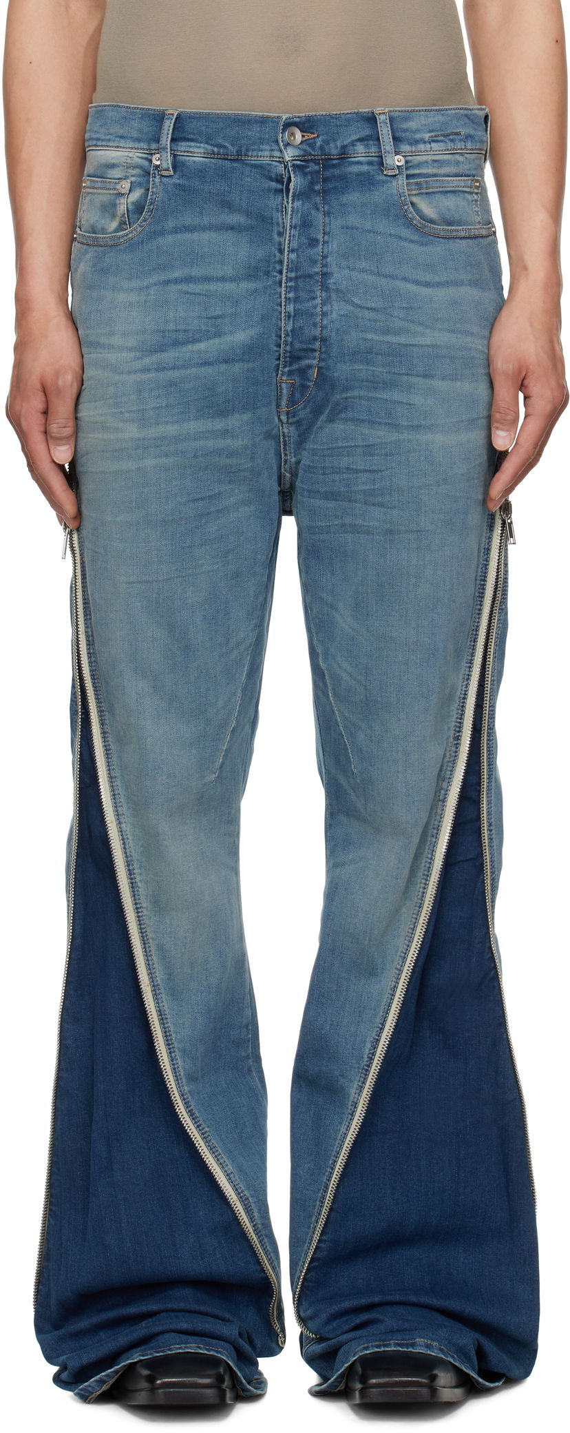 Jeans Rick Owens Rick Owens DRKSHDW Hollywood Bolan Banana Jeans Blå | DU01E3363 SDWB