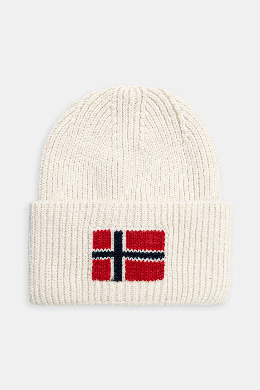 Mössa Napapijri Napapijri F-Evei Beanie Vit | NP0A893PN1J1