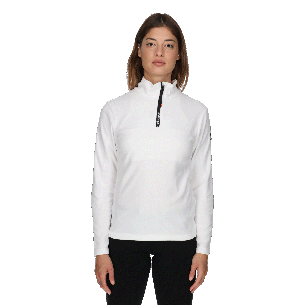 Sweatshirt Ellesse Quarter-Zip Fleece Top Vit | ELA243F650-10, 0