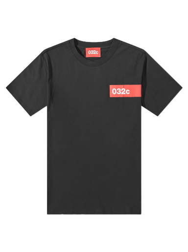 T-shirt 032C Taped Tee Black Svart | SS23-C-1010