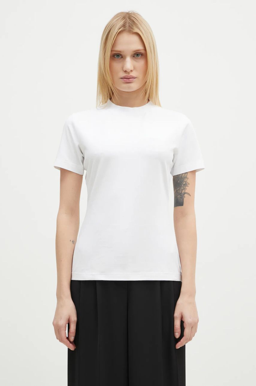 T-shirt VETEMENTS VETEMENTS Fitted T-Shirt Vit | WA66TR630W, 0