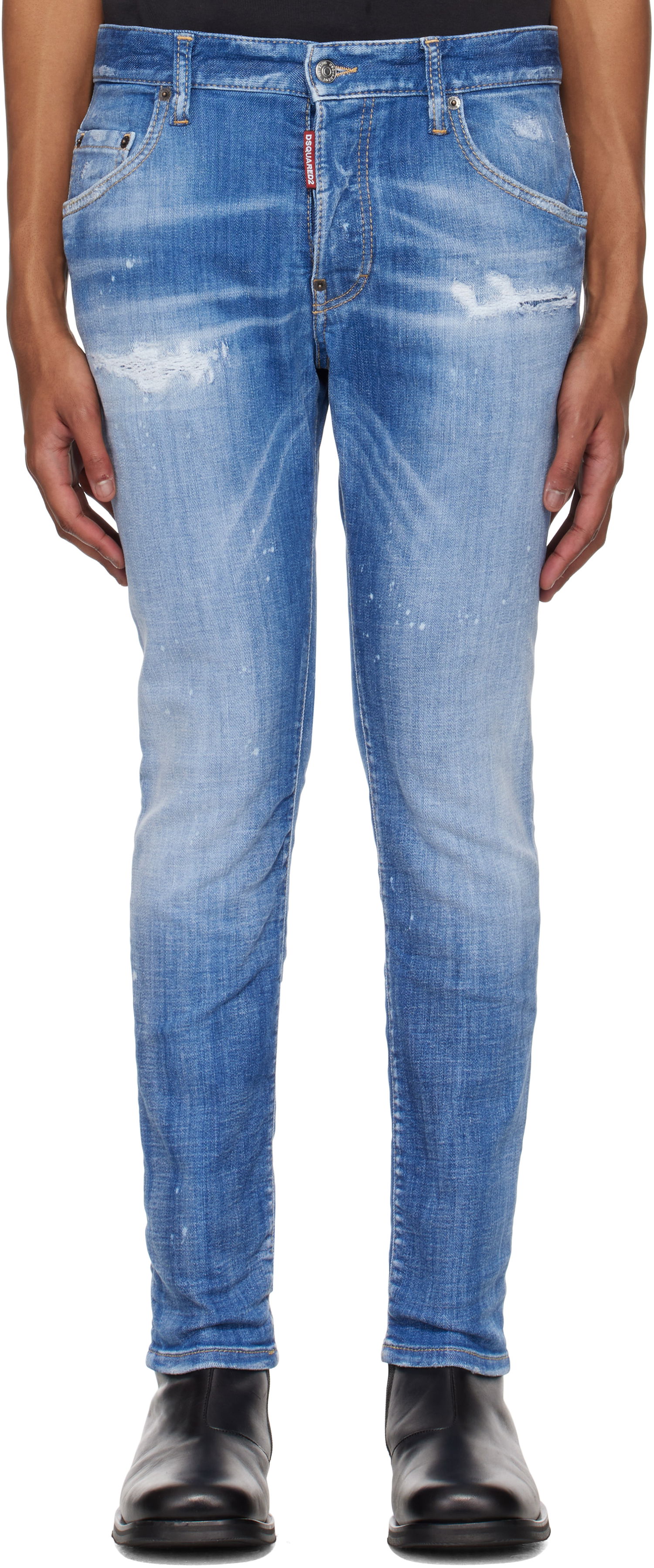 Jeans DSQUARED2 Dsquared2 Skater Jeans Blå | S74LB1675_S30872, 0