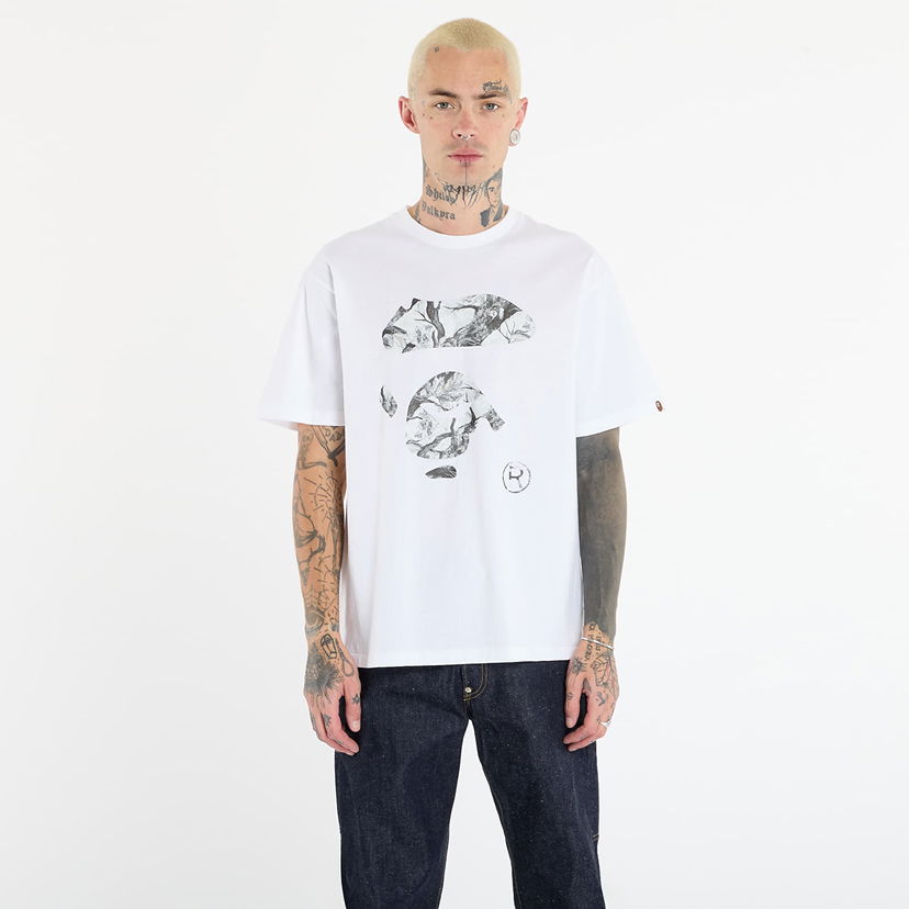 T-shirt BAPE Tree Edge Camo Ape Face T-Shirt XXL Vit | 001TEL801032MWH1