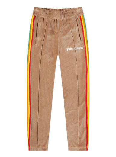 Träningsbyxor Palm Angels Rainbow Chenille Track Pant Beige | PMCA007F21FAB0106001