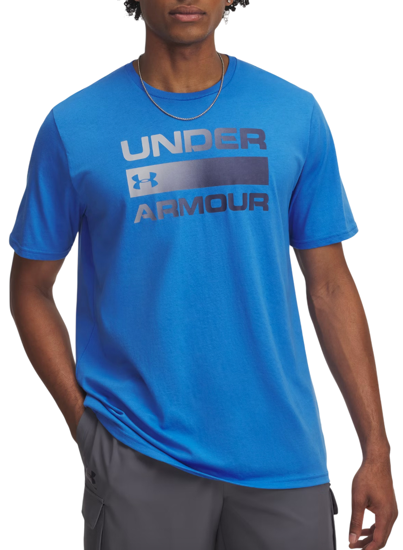 T-shirt Under Armour TEAM ISSUE WORDMARK Short Sleeve T-Shirt Blå | 1329582-402