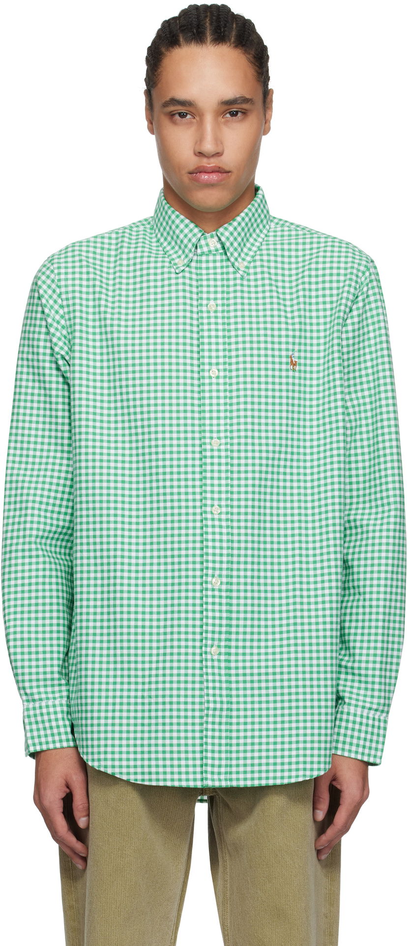 Skjorta Polo by Ralph Lauren Ralph Lauren Classic Fit Gingham Oxford Shirt Grön | 710813021022