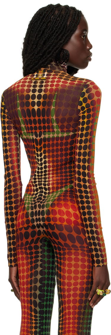 Sweater Jean Paul Gaultier Gaultier Dots Print Turtleneck Top Flerfärgad | 22/09-U-TO049-T521, 2