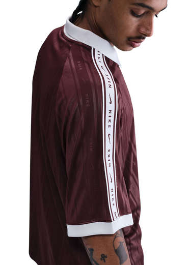 Polotröja Nike Sportwear Vertical Stripe Polo Shirt with Taped Sleeves Bourgogne | ih4292-652, 1