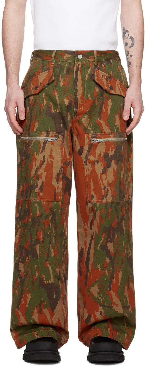 Cargo byxor Dion Lee Dion Lee Camouflage Cargo Pants Flerfärgad | C2115R23