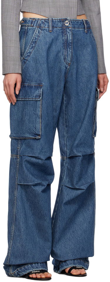 Cargo byxor Coperni Coperni Wide Leg Cargo Denim Pants Blå | COPP40252, 1