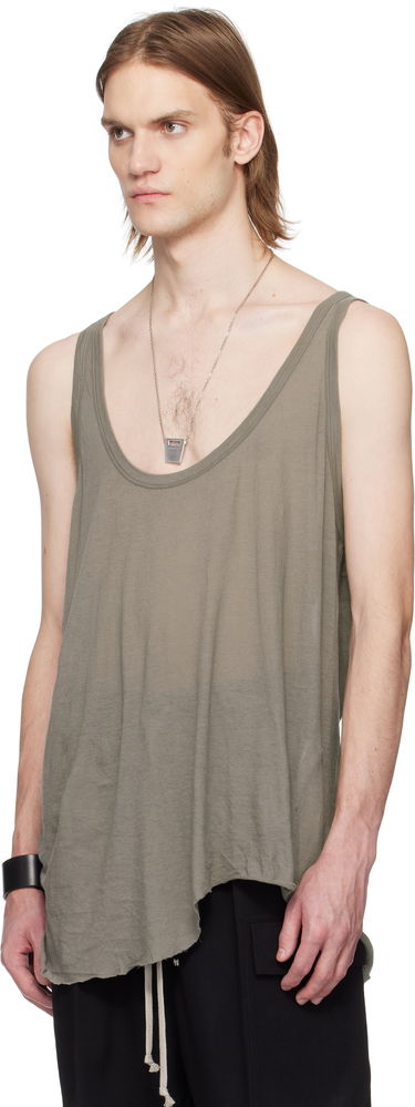Linne Rick Owens Rick Owens Hollywood Low Cut Tank Top Grön | RR01E5101 UC, 3