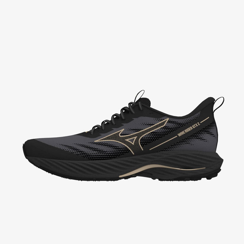 Löpning Mizuno Wave Rider Gtx 2 Iron Gate/ GE Gold/ Black Svart | J1GD247921