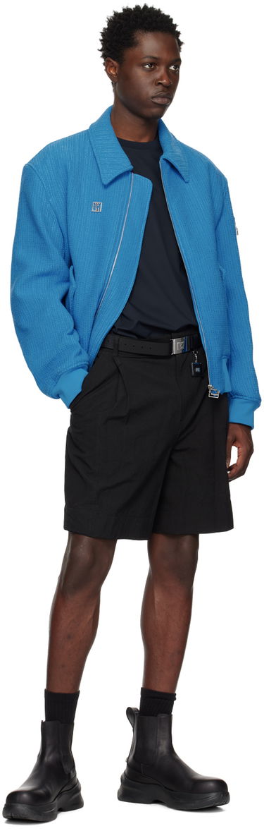 Shorts WOOYOUNGMI WOOYOUNGMI Men's Pleated Shorts Svart | W231PT31, 4